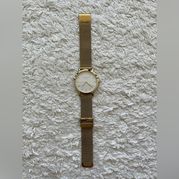 Rosefield Mercer Gold Mesh watch 38mn - Picture 4 of 15
